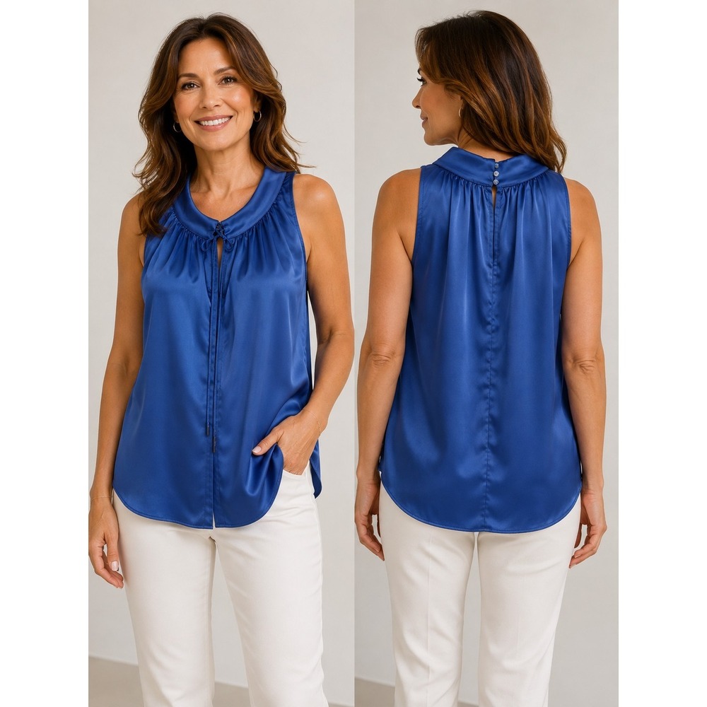 Haute Hippie Women's Top Sz XL Boho Cottage core Preppy Business NWOT